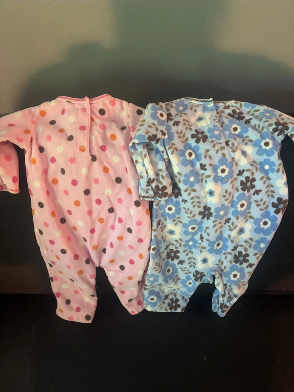 Vintage Carter’s Baby Girl  Set of Two Outfit/Sleepers.